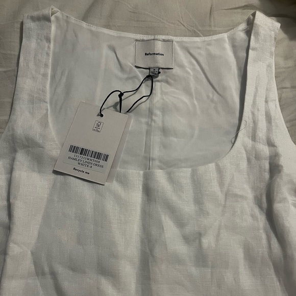 Reformation White Linen Dress - Picture 6 of 6